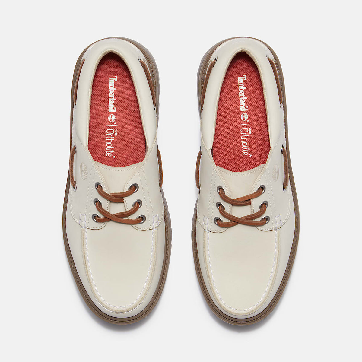 TIMBERLAND WOMEN'S 8.5 STONE STREET BOAT SHOE NATURAL NUBUCK TB0A2GVFEX4