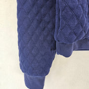 FREE PEOPLE WOMEN'S LARGE PURPLE BLUE DISTRESSED W HOLES AND CUTS