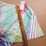 LOT OF 2 - ADIDAS GIRLS SMALL TENNIS SKORT PURPLE TIE DYE ACTIVE SKIRTS NWOT