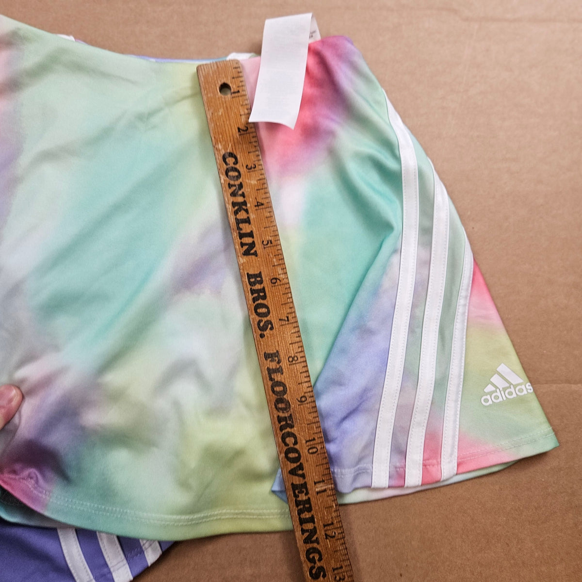 LOT OF 2 - ADIDAS GIRLS SMALL TENNIS SKORT PURPLE TIE DYE ACTIVE SKIRTS NWOT