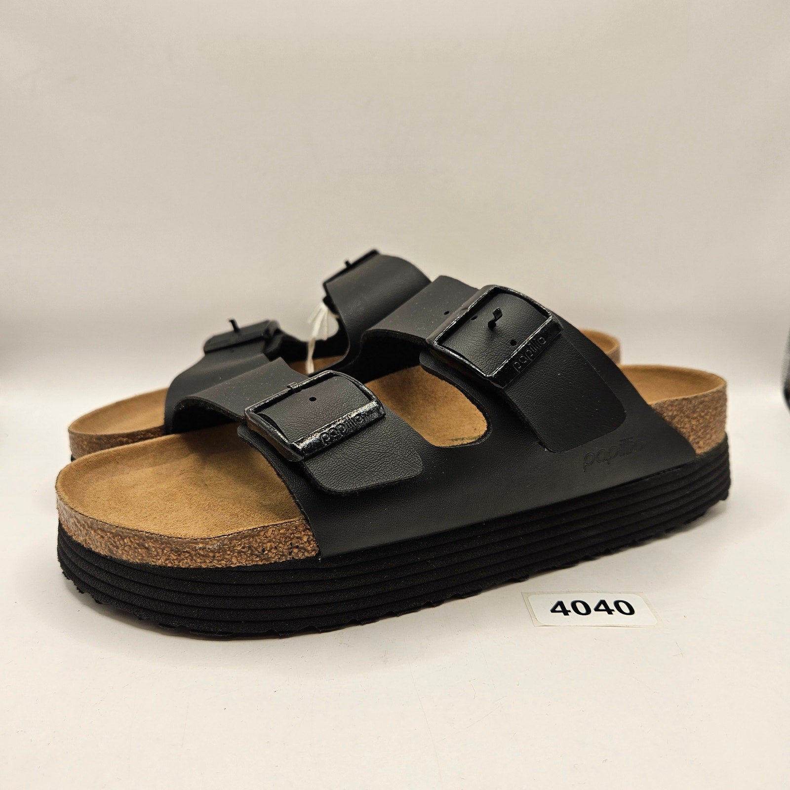 PAPILLIO BY BIRKENSTOCK WOMEN'S 9 TWO STRAP ARIZONA PLATFORM SLIDE COMFORT NWT