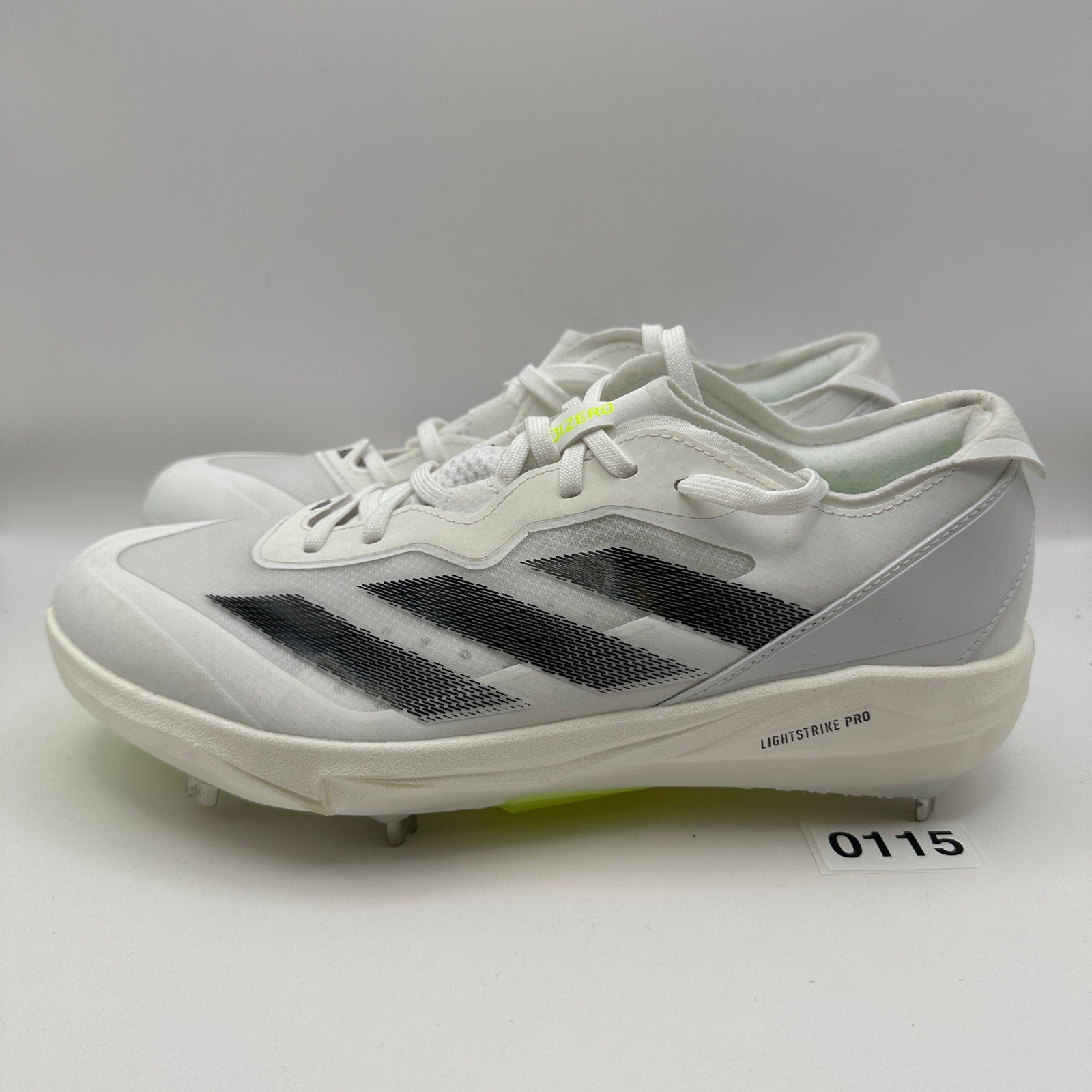 Adidas Adizero Instinct+ Softball Cleats Wms 8.5 White/Neon