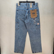 LEVI'S 568 MEN'S 31X32 CARPENTER LIGHT BLUE DENIM JEANS NWT WORKWEAR