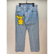 LEVI'S MEN'S 32X30 POKEMON 551Z AUTHENTIC STRAIGHT JEANS PIKACHU NO TAG