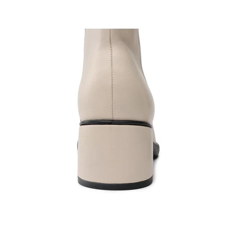 ECCO WOMEN'S 42 LIMESTONE WHITE SCULPTED LX 35 LEATHER MID BOOT NIB 22241301378