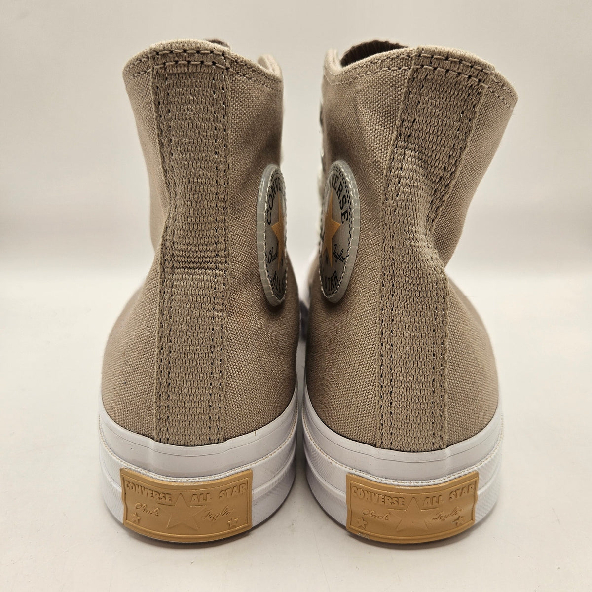 CONVERSE WOMEN'S 7.5 CHUCK 70 TRANSLUCENT PATCH HI SNEAKER PAPYRUS DUNE A13430C
