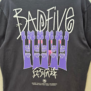 LI-NING MEN'S LARGE (ASIA 3XL) BAD FIVE BLACK HEAVY WEIGHT TEE SHIRT