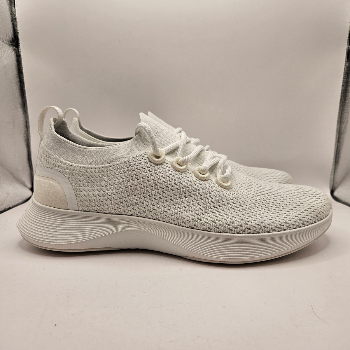ALLBIRDS MEN'S 12.5 BLIZZARD WHITE DASHER NZ SNEAKERS A12445