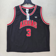 ADIDAS MEN'S XXLARGE ORIGINALS TREFOIL BLACK TANK SIDELINE JERSAEY KG2847 THICK