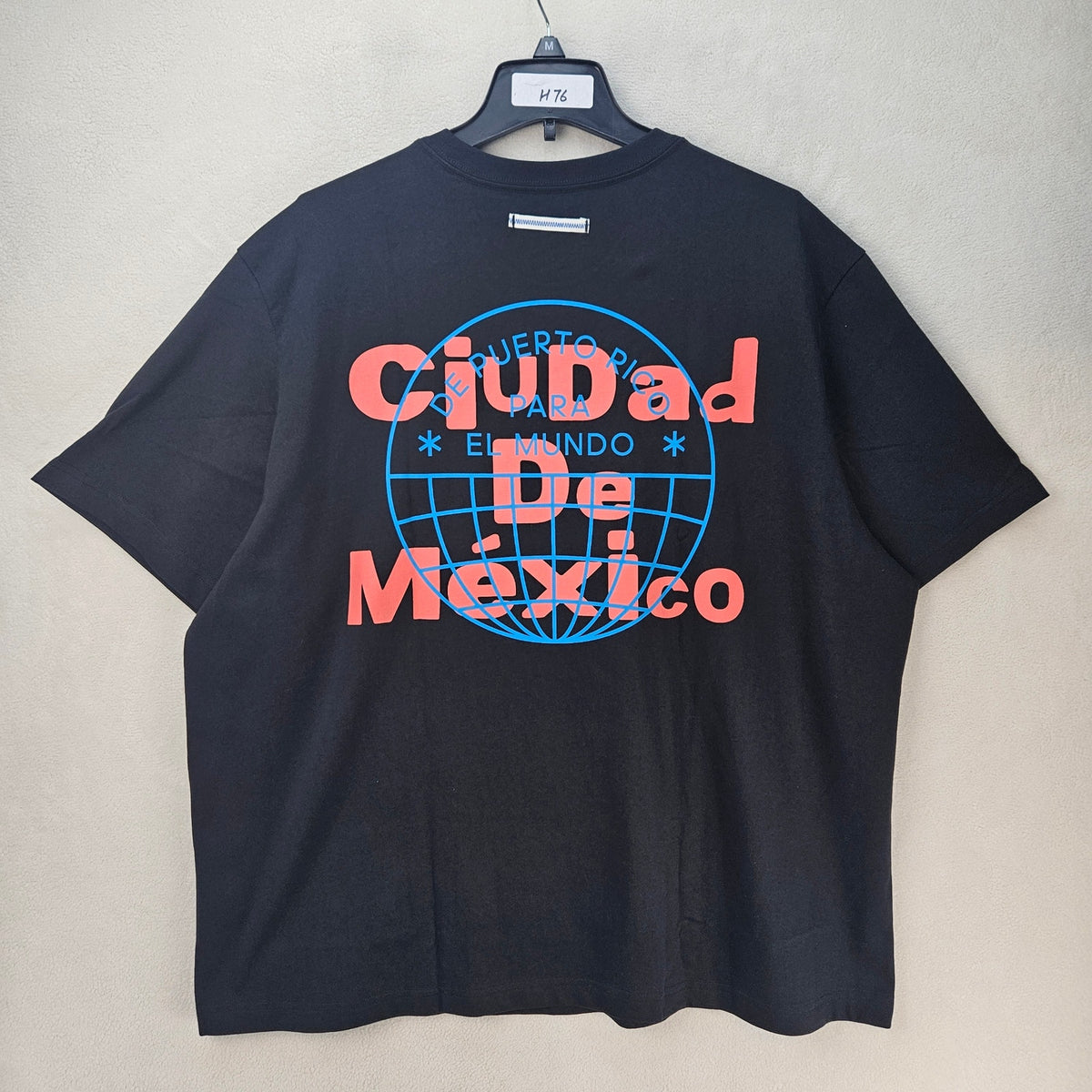 ADIDAS ORIGINAL X BAD BUNNY XL HEAVY OVERSIZED CIUDAD DE MEXICO BLACK KX4478