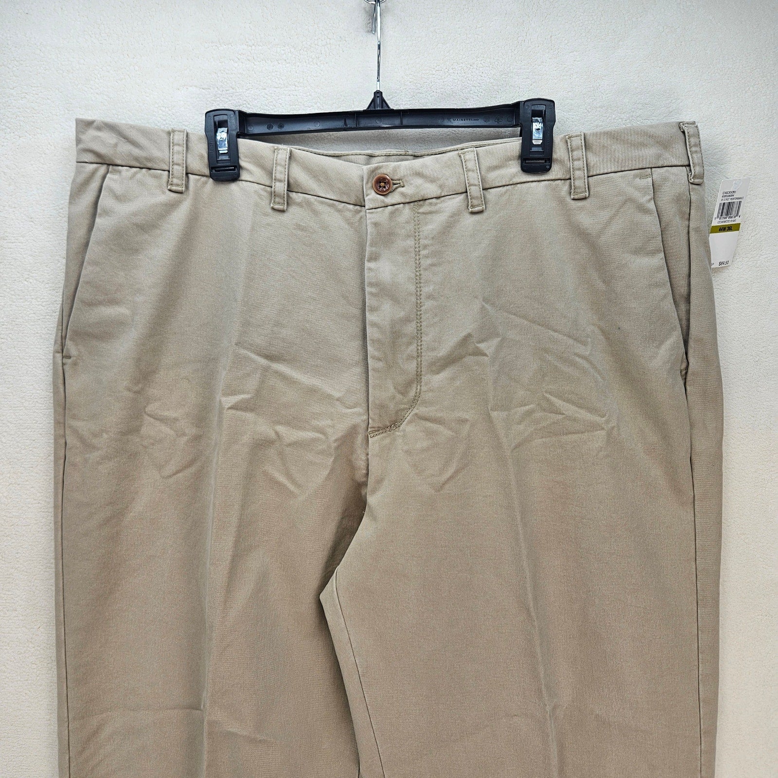 IZOD MEN'S 44X36 STRAIGHT PERFORMANCE STRETCH CEDERWOOD KHAKI NWT