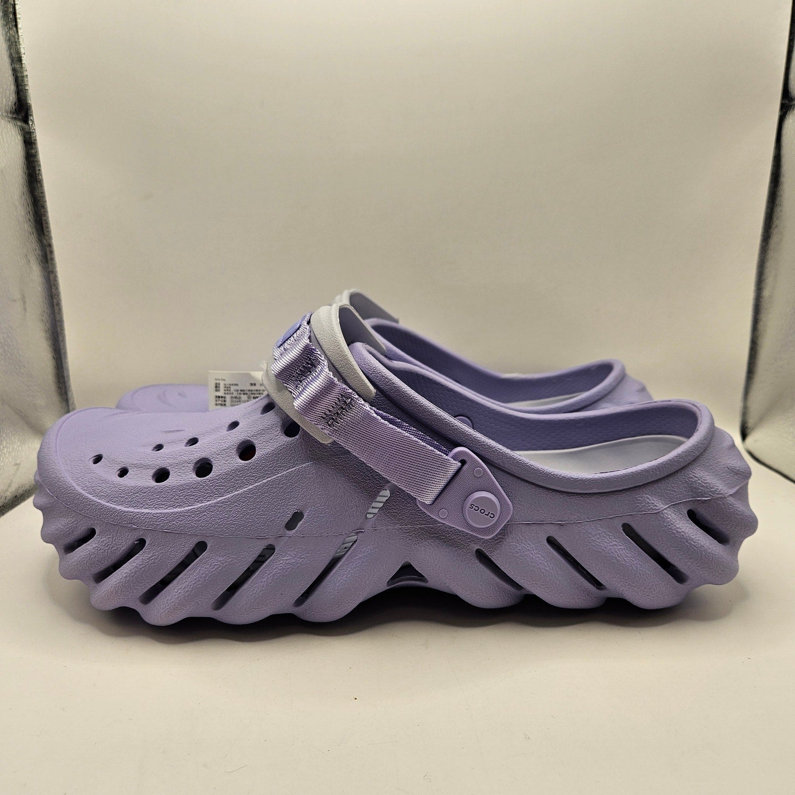 CROCS ECHO MEN'S 12 CLOG MYSTIC PURPLE SLIP ON CASUAL SANDAL 207937-5BN NWT