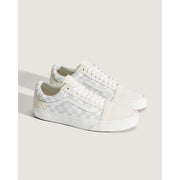 VANS MEN'S 8 OLD SKOOL WHITE CHECKERBOARD MARSHMELLOW NIB LOW TOP SKATEBOARD SNEAKER