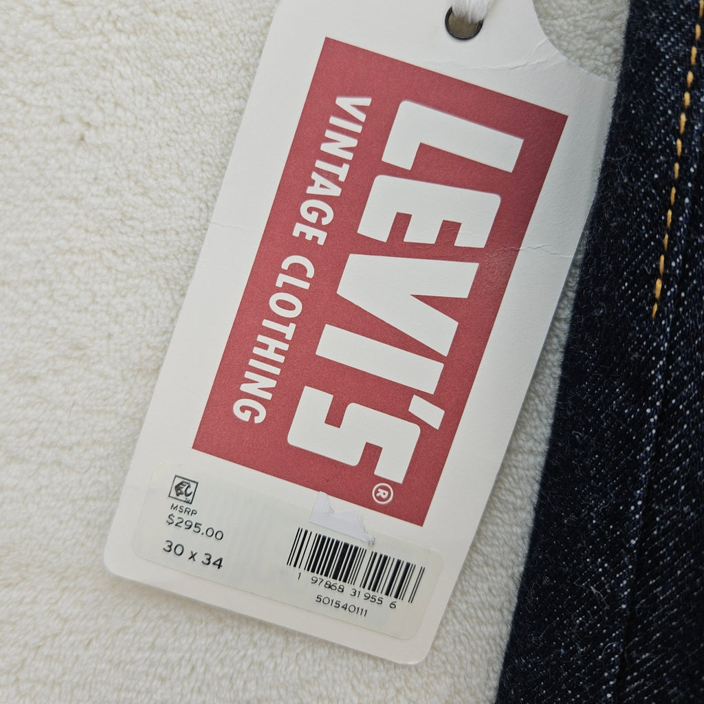 LEVI'S VINTAGE MEN'S 30X34 1954 501Z XX ORIGINAL FIT DOUBLE NEEDLE MADE IN JAPAN