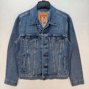 LEVI'S MEN'S MEDIUM WASH SIZE SMALL TRUCKER JACKET 723340683