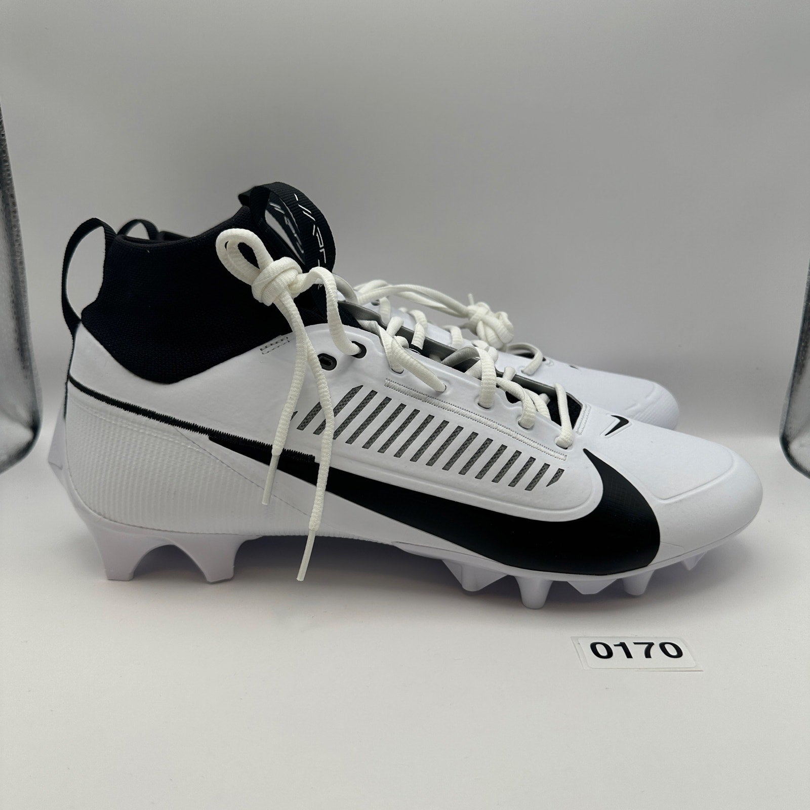 NIKE Men's 13 Vapor Edge PRO 360 2 Football Cleats Black/White