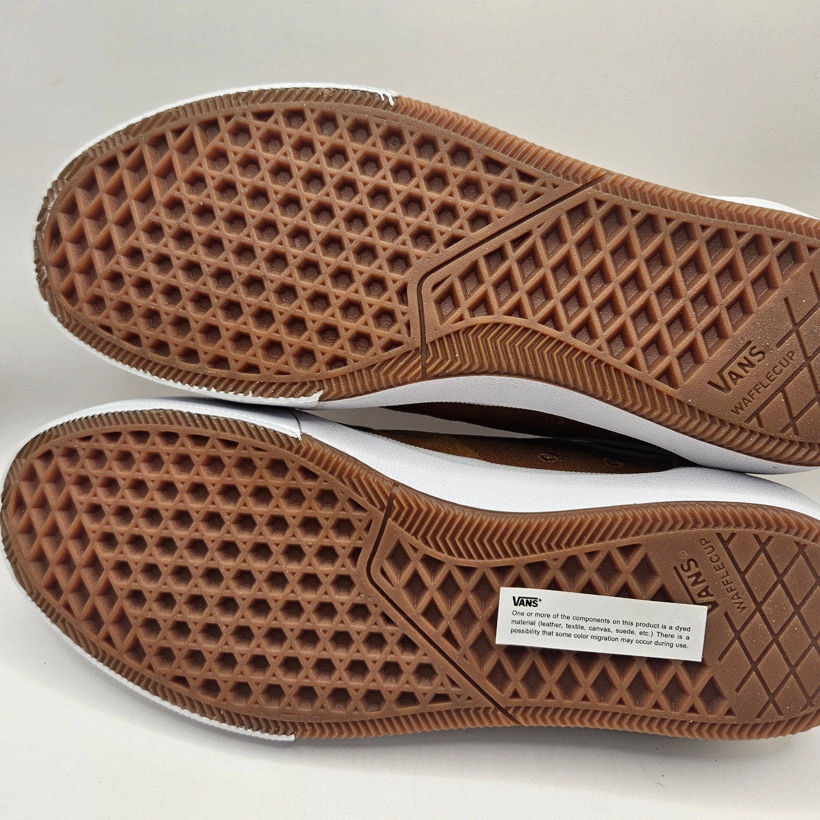 VANS MEN'S 10 GILBERT CROCKETT SKATE SHOES GOLDEN BROWN CANVAS POPCUSH NWOB