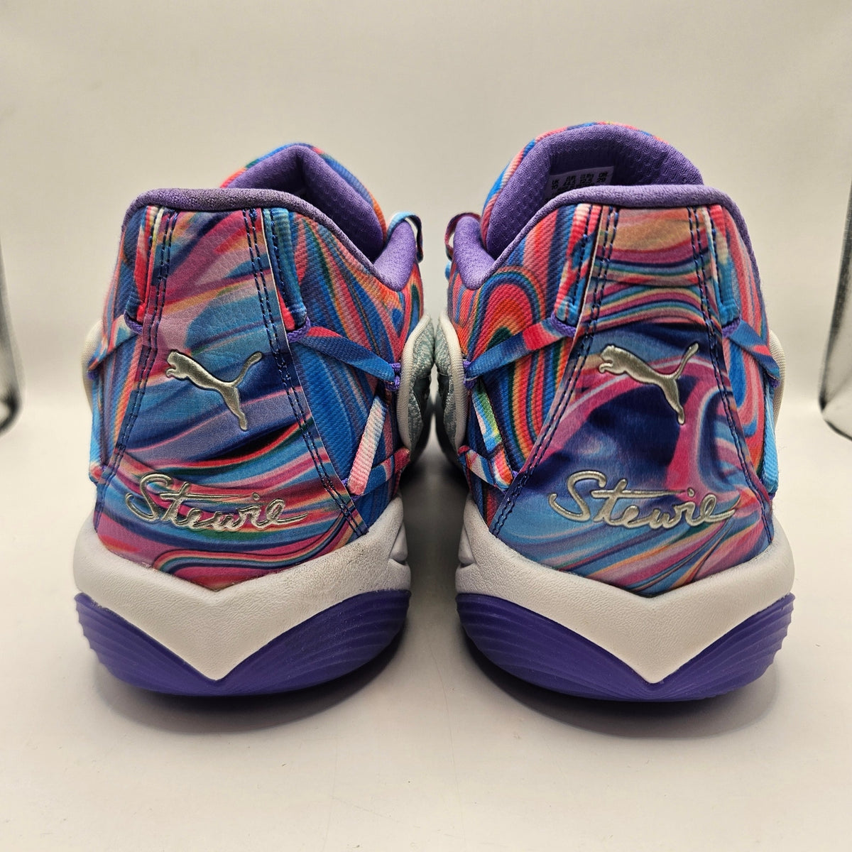PUMA WOMEN'S 12.5 STEWIE 4 PRISM BASKETBALL SHOES BLUE PURPLE NWOB