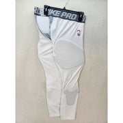 NIKE MEN'S XXL TALL PRO NBA HYPERSTRONG 3/4 PADDED BBALL TIGHTS WHITE 881963-100