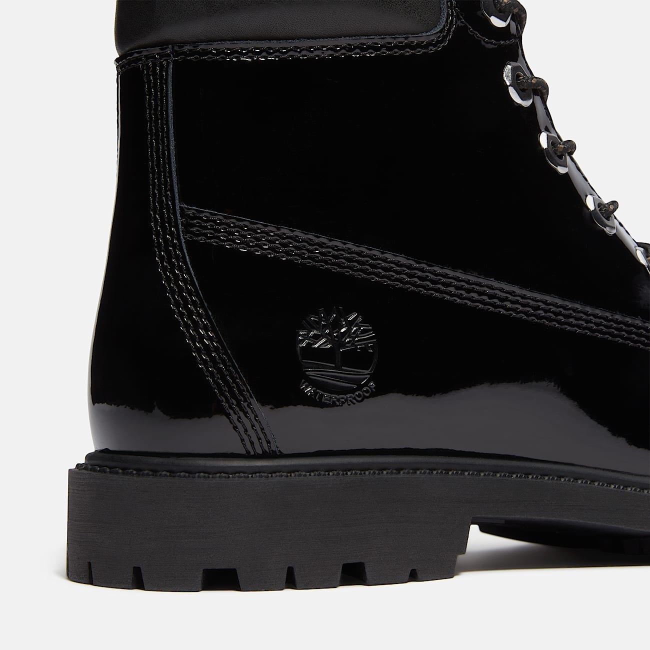 TIMBERLAND WOMEN'S 7.5 PATENT LEATHER PREMIUM 6-INCH WATERPROOF BOOT NIB