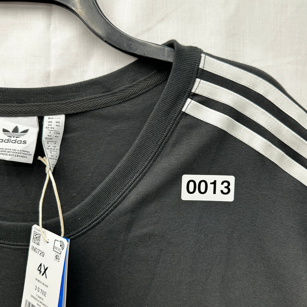 Adidas Womens 4X Plus Size Original Black Tee Shirt XXXXL