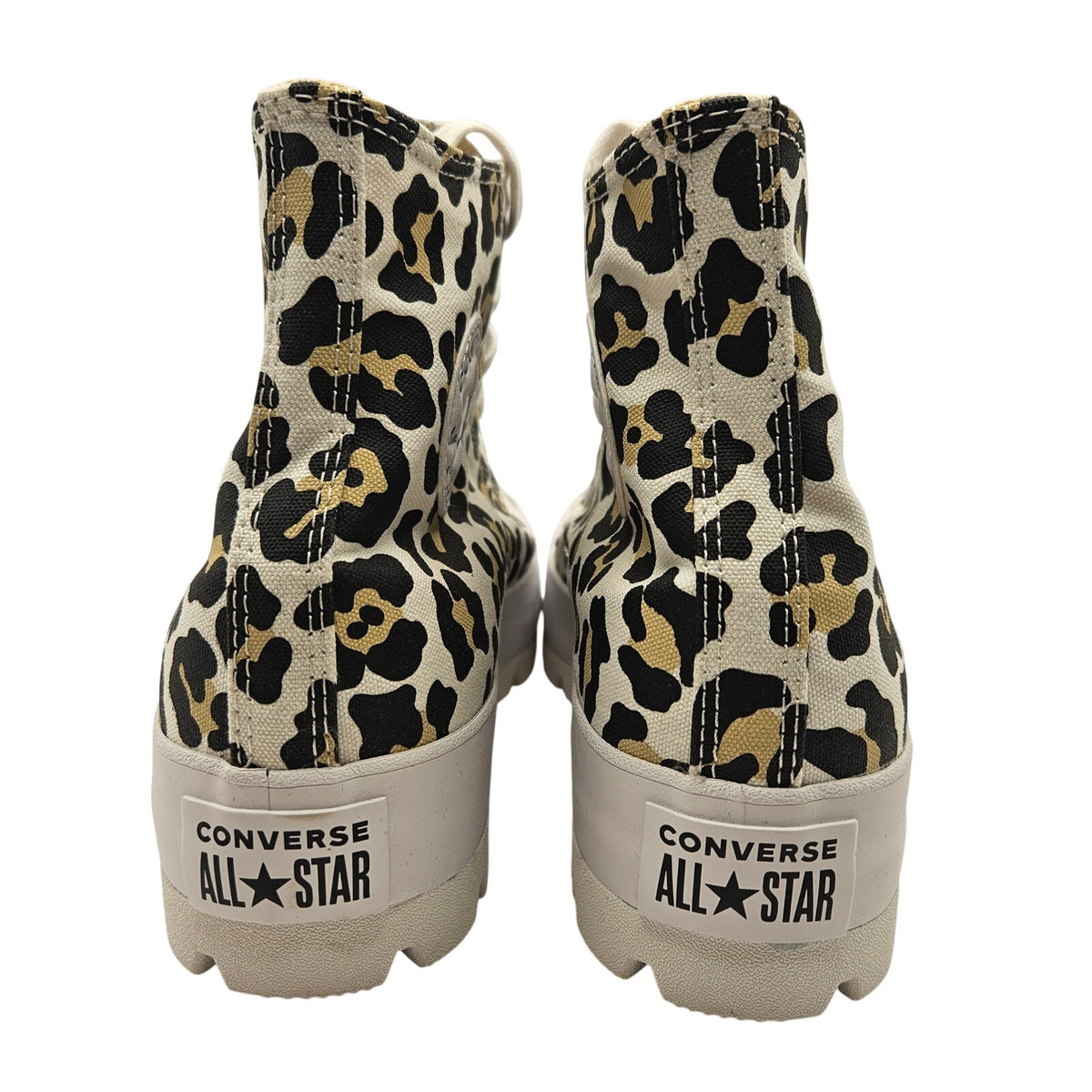 CONVERSE WOMEN'S CHUCK TAYLOR ALL STAR LUGGED HI CHEETAH WHITE BLACK 571250C