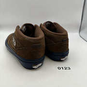 VANS X NICK MICHEL MEN'S SIZE 6 HALF CAB SUEDE BROWN/NAVY BLUE