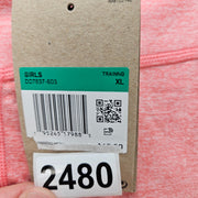 NIKE GIRLS XL ONE LUXE DRI FIT LEGGINGS DD7637-603 HEATHER PINK NWT