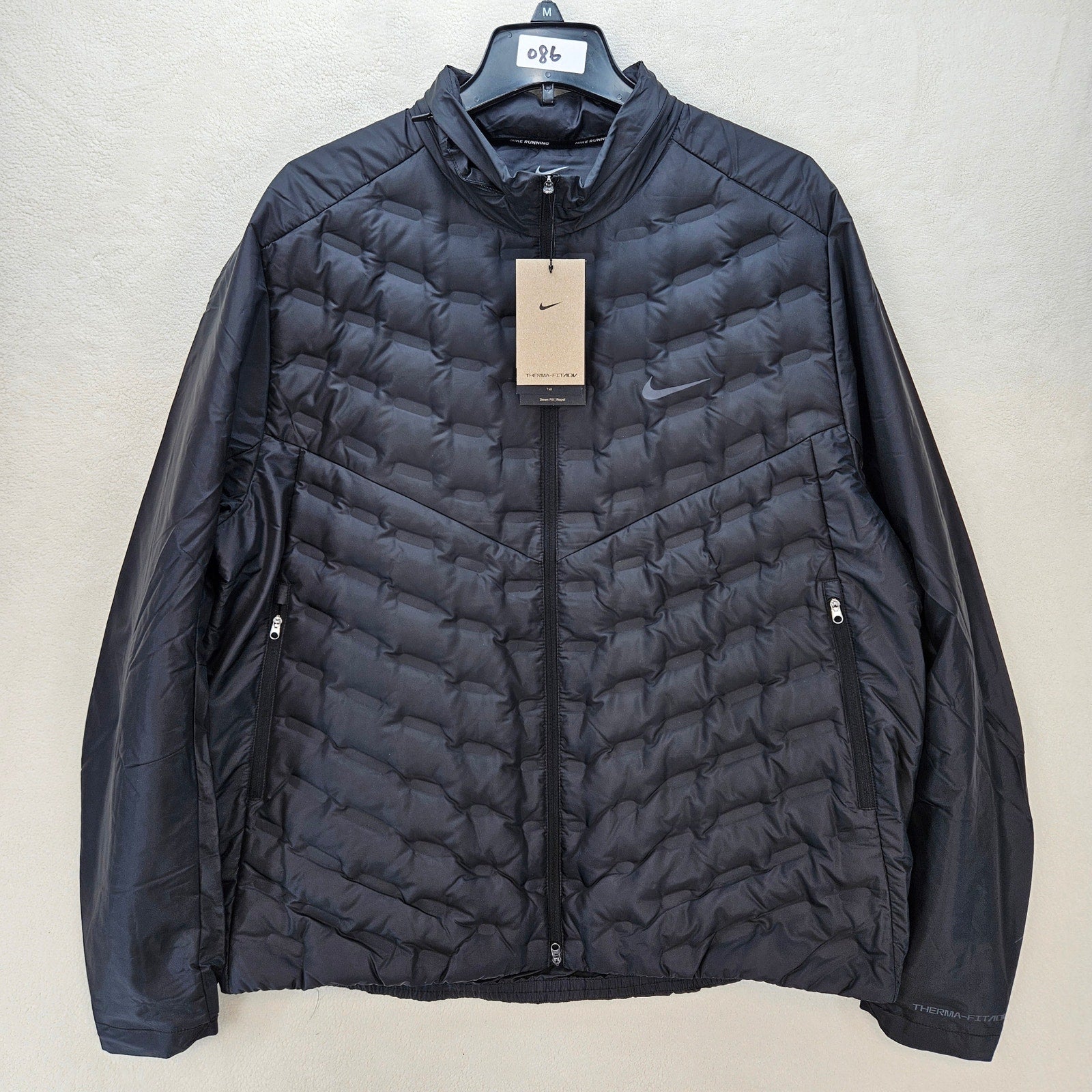 NIKE MEN'S XL-TALL THERMA-FIT ADV AEROLOFT REPEL DOWN RUNNING JACKET FB7556-010