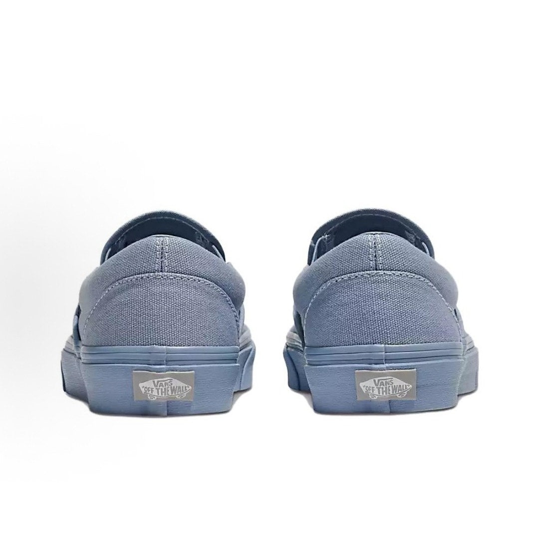 VANS MEN'S 7 WOMEN'S 8.5 CLASSIC SLIP ON PASTEL MONO DUSTY BLUE NIB