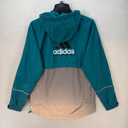 ADIDAS MEN'S XSMALL EQT REFLECTIVE WINDBREAKER JACKET JC8228 BLUE/SILVER