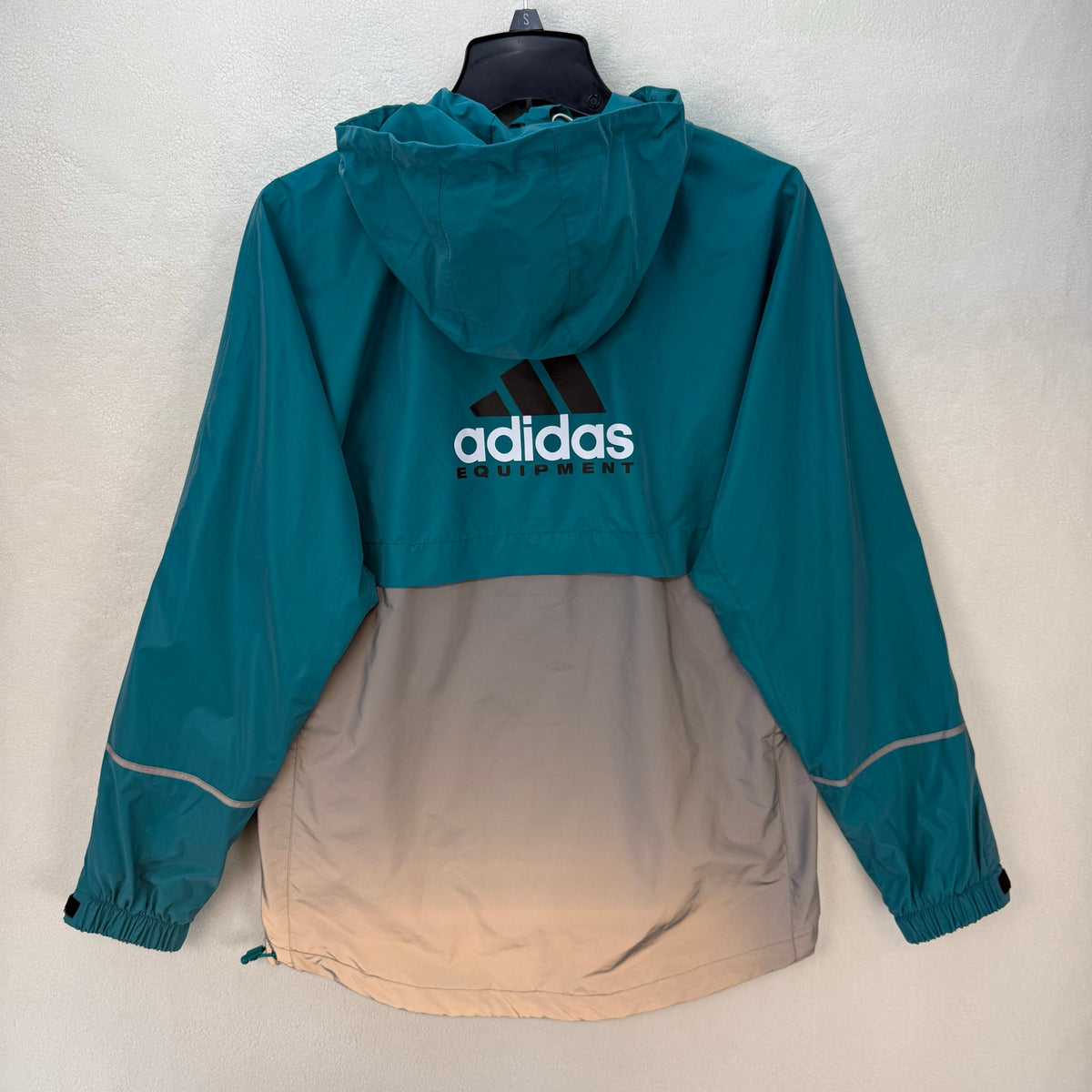 ADIDAS MEN'S XSMALL EQT REFLECTIVE WINDBREAKER JACKET JC8228 BLUE/SILVER