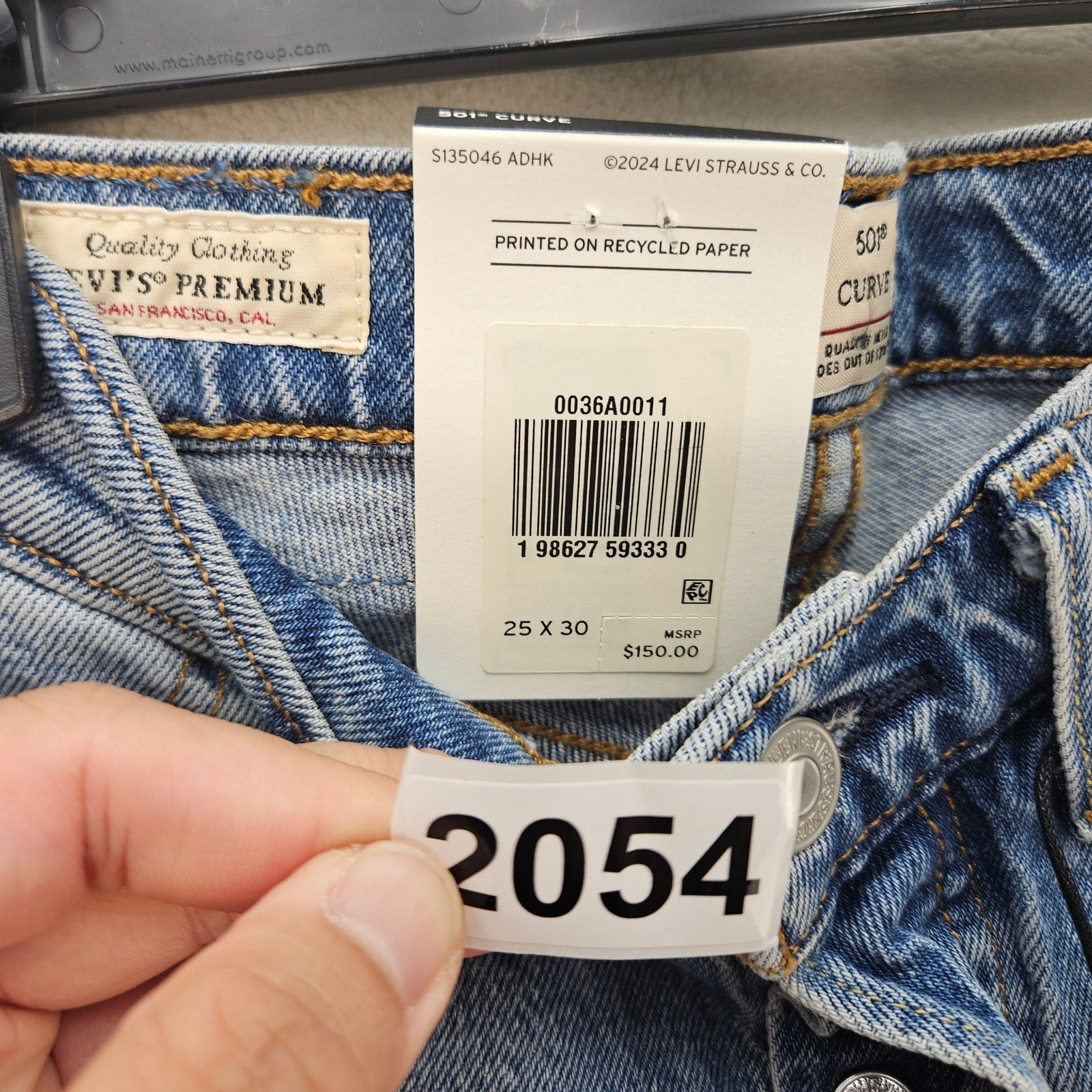 LEVI'S 501 X BEYONCE CURVE JEANS 25X30 WESTERN CRYSTAL NWT $150