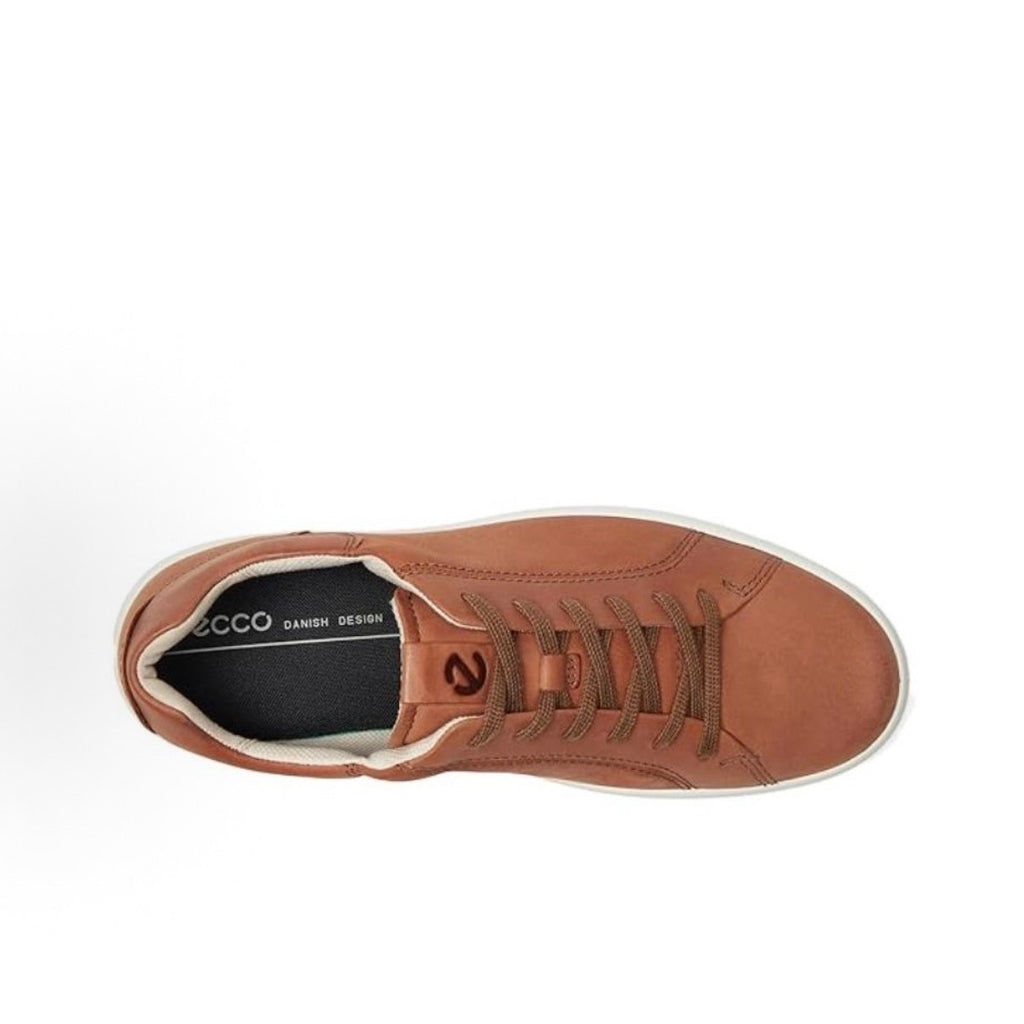 ECCO MEN'S 48 CLASSIC LEATHER SNEAKER MINK BROWN NIB RARE SIZE