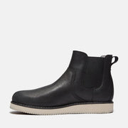 TIMBERLAND MEN'S 12 BRITTON EDGE ESSENTIAL MID CHELSEA BOOT BLACK FULL GRAIN