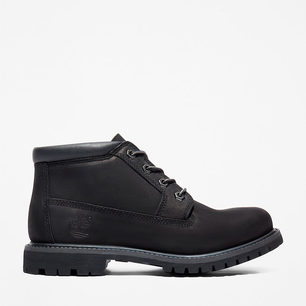 TIMBERLAND WOMEN'S 8.5 NELLIE WP CHUKKA BOOT BLACK NUBUCK NIB
