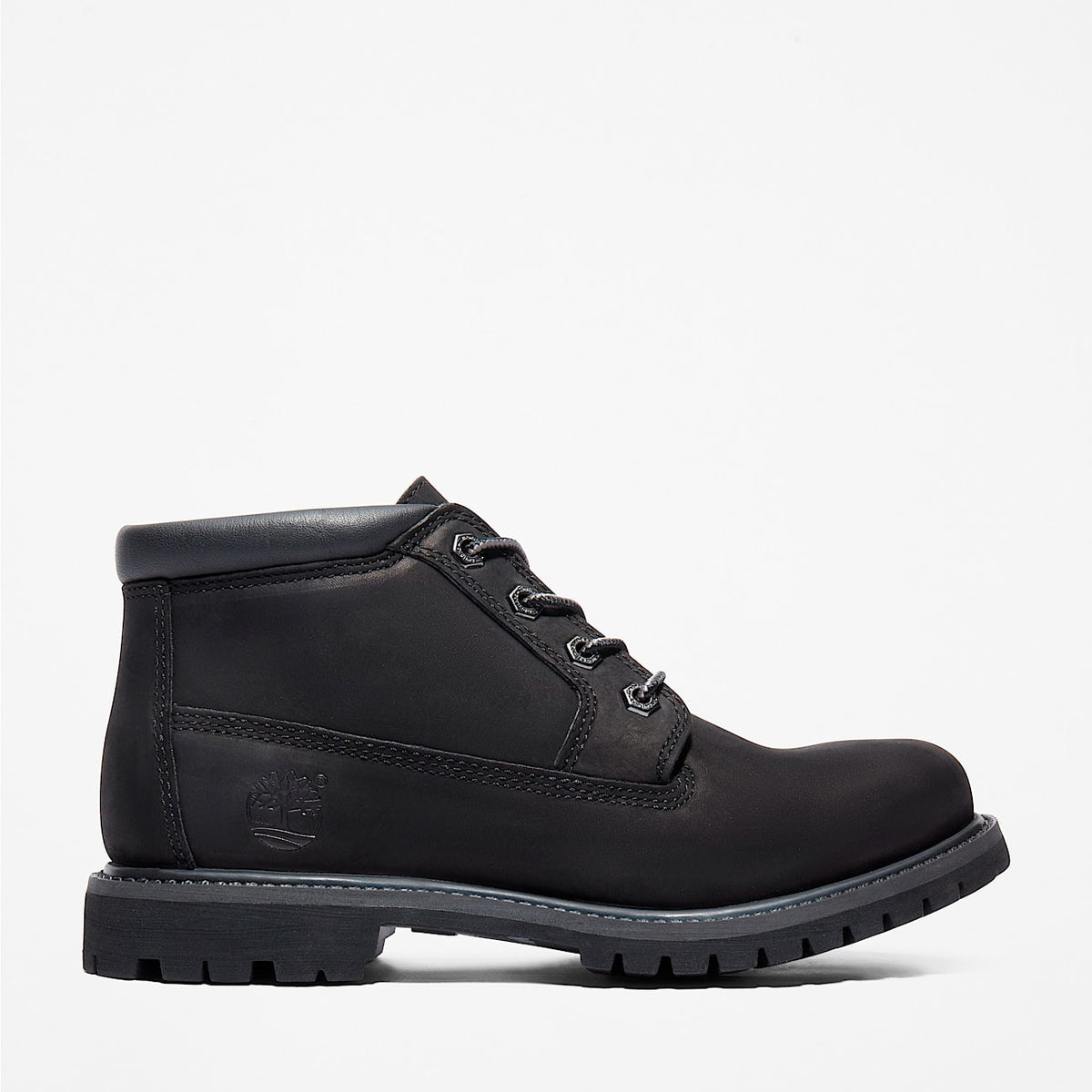 TIMBERLAND WOMEN'S 8.5 NELLIE WP CHUKKA BOOT BLACK NUBUCK NIB