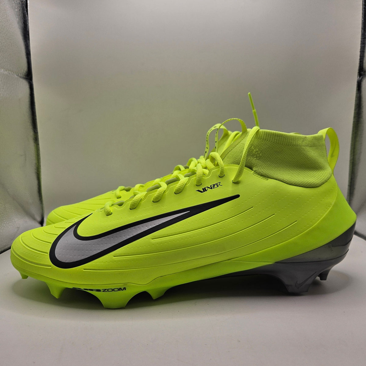 NIKE MEN'S 14 VAPOR PRO 1 FOOTBALL CLEATS FB3298-700 VOLT ANTHRACITE NWOB
