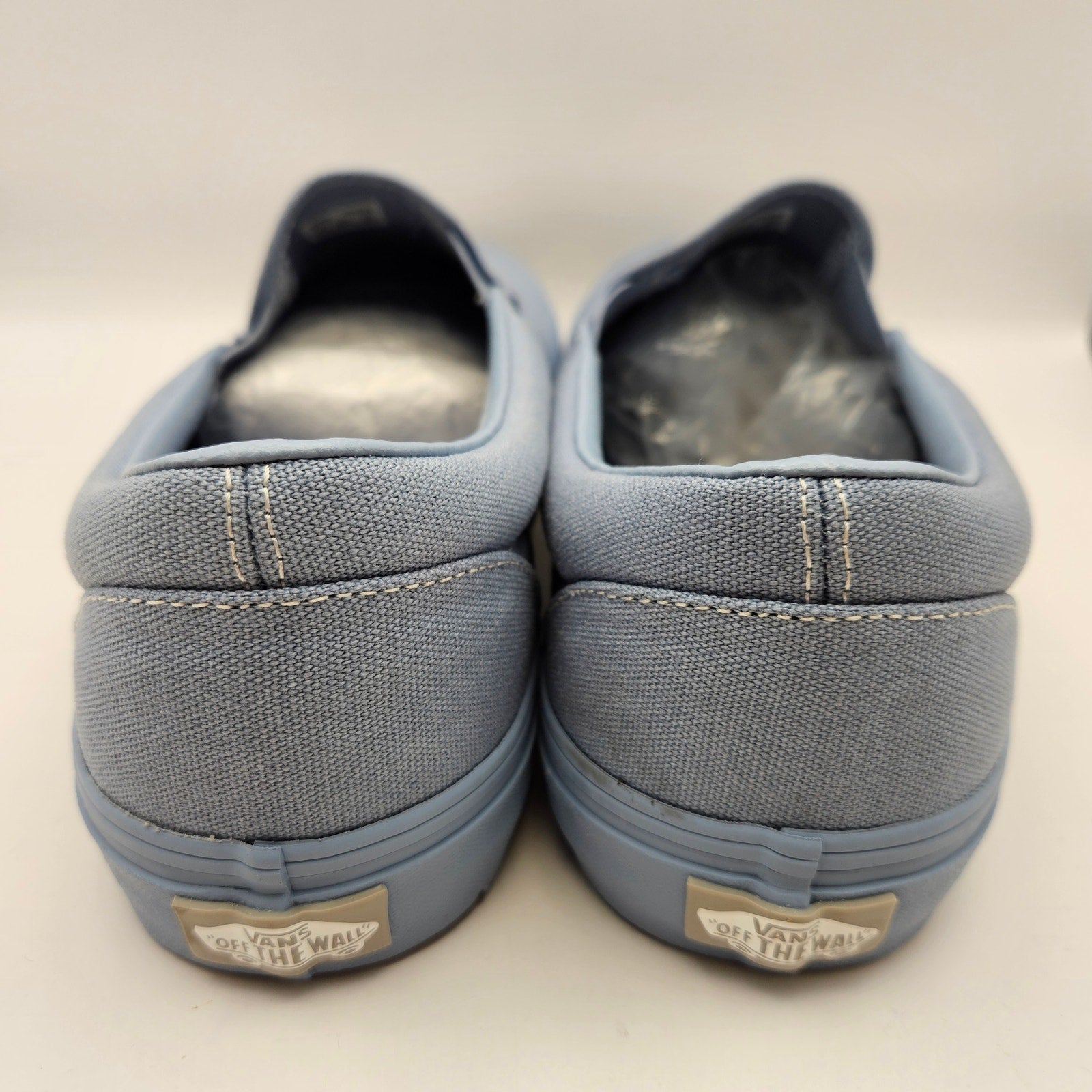 VANS MEN'S 11.5 CLASSIC SLIP ON PASTEL MONO DUSTY BLUE NWOB