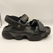 JORDAN WOMEN'S 8 DEJA SANDALS FN5036-001 BLACK METALLIC GOLD
