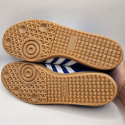 ADIDAS ORIGINALS MEN'S 10.5 SAMBA OG BLUE LEATHER WHITE GUM JR0882 LOW TOP