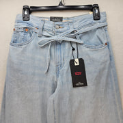 LEVI'S WOMEN'S 24X31 PREMIUM LINEN XL STRAIGHT LIGHT WASH JEANS A87010008