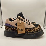 DR MARTENS WOMEN'S 7 BUZZ 5 EYE LEOPARD SUEDE PINK SUEDE PURPLE NWOB
