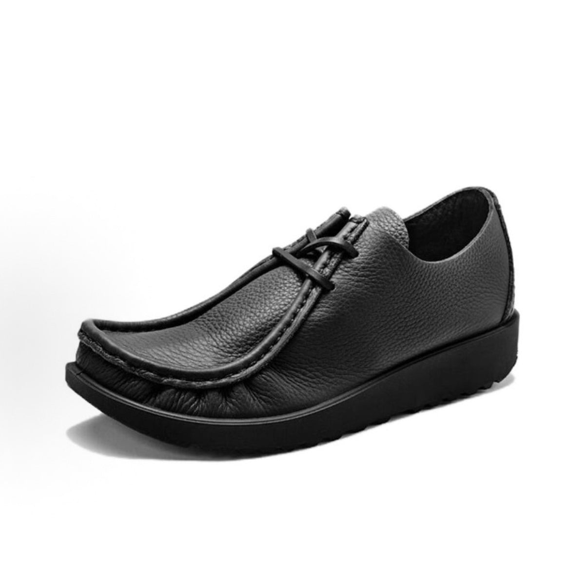 ECCO AT. KOLLEKTIVE MEN'S 46 BLACK LEATHER JOKE LACE SHOE NIB 39059490000