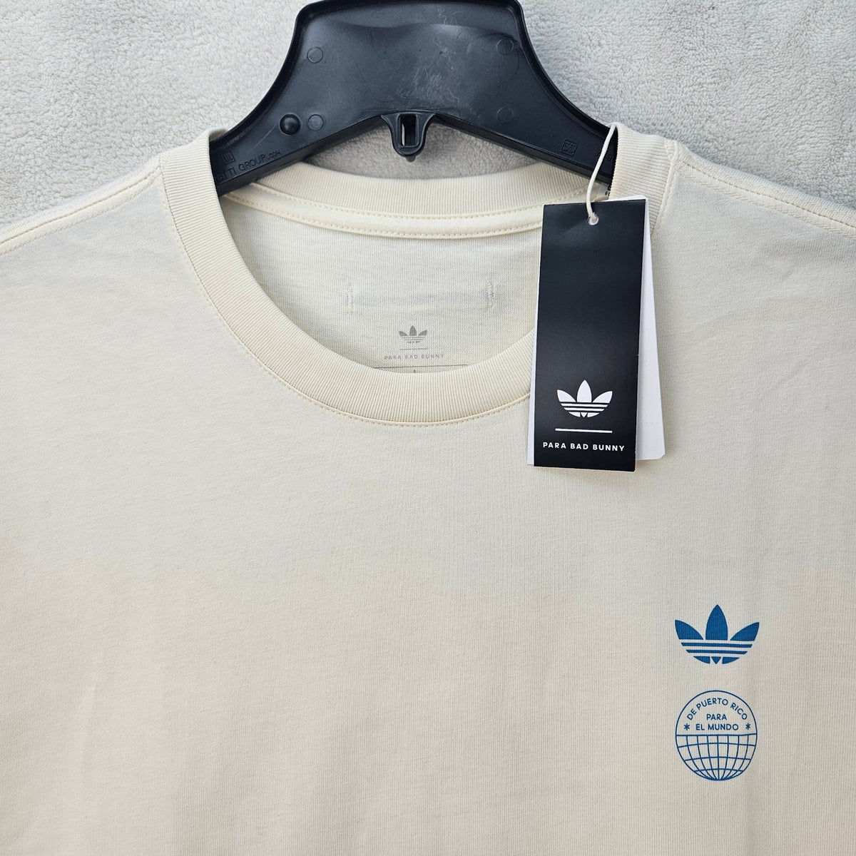 ADIDAS ORIGINAL X BAD BUNNY LARGE HEAVY OVERSIZED CIUDAD DE MEXICO CREAM KX4478
