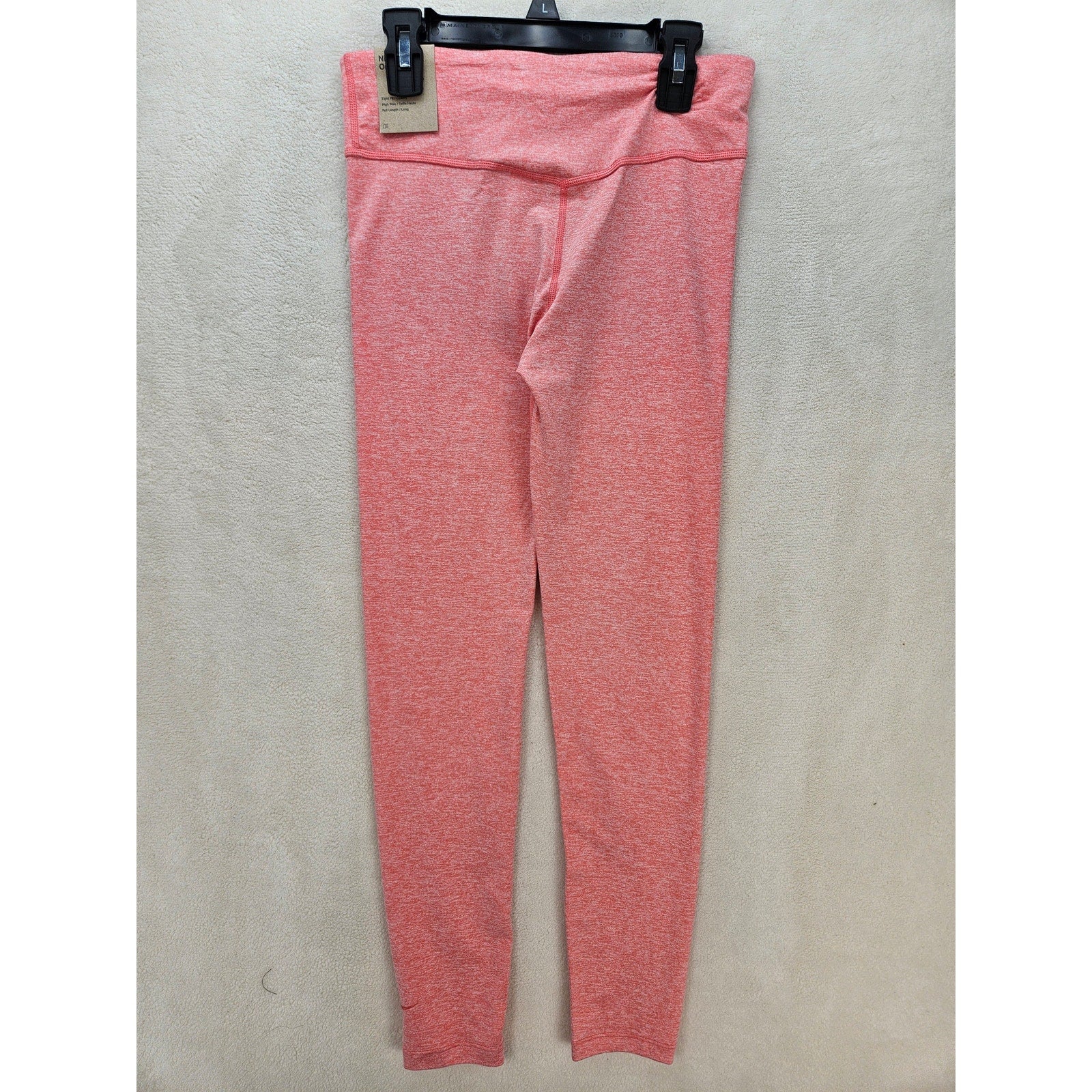 NIKE GIRLS LARGE ONE LUXE DRI FIT LEGGINGS DD7637-603 HEATHER PINK NWT
