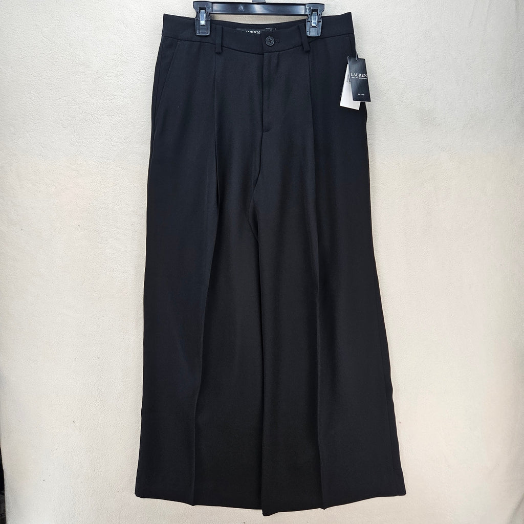 LAUREN RALPH LAUREN WOMEN'S PETITE 4 DOUBLE FACED GEORGETTE WIDE-LEG PANTS NWT