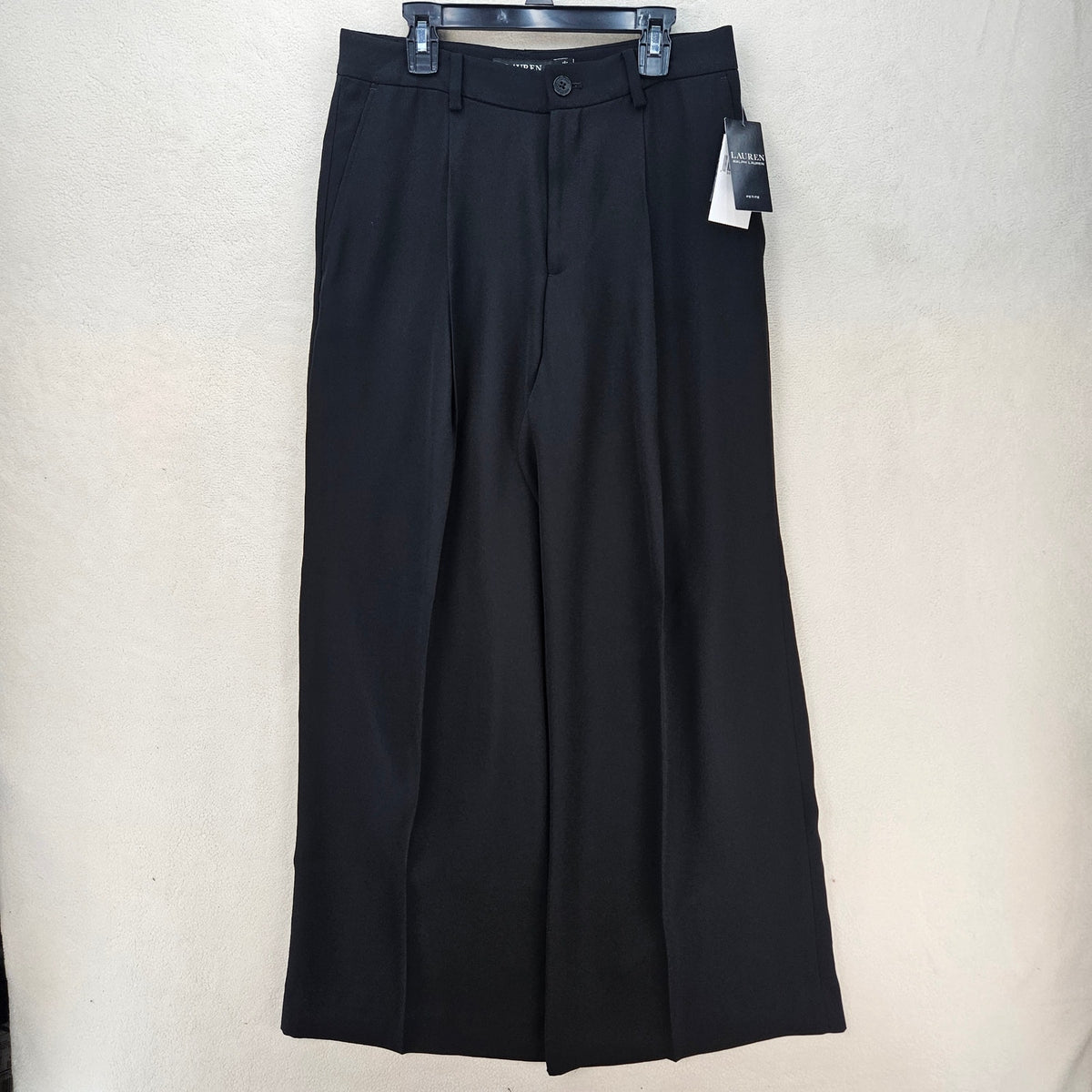 LAUREN RALPH LAUREN WOMEN'S PETITE 4 DOUBLE FACED GEORGETTE WIDE-LEG PANTS NWT