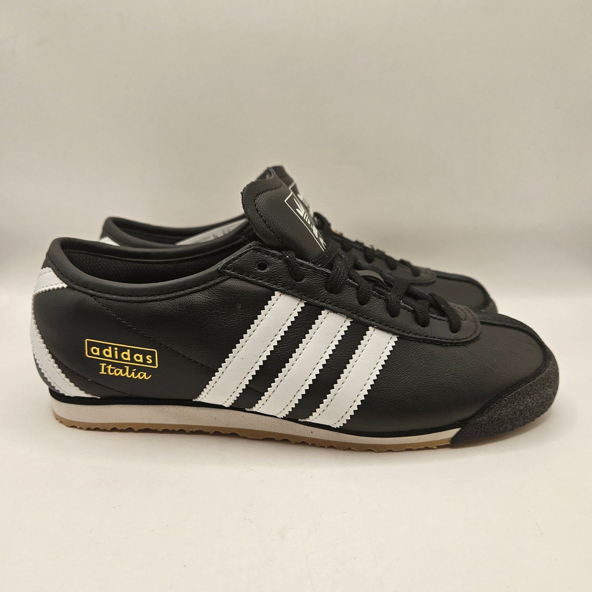 ADIDAS ORIGINAL MEN'S 5 ITALIA 70S OG CORE BLACK WHITE GUM JS1324 NWOB