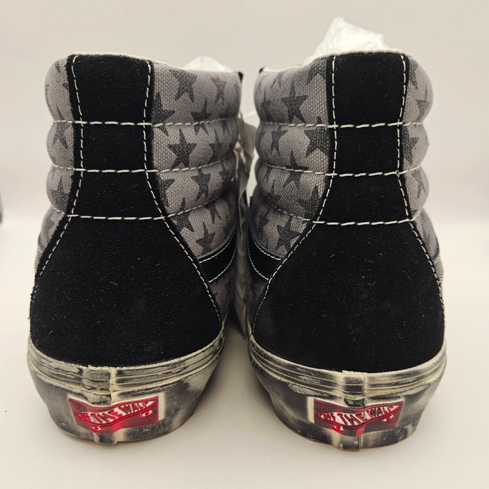 VANS X BIANCA CHANDON M8.5 W10 SK8-HI REISSUE LX BLK GRY WHT DISTRESSED NWOB